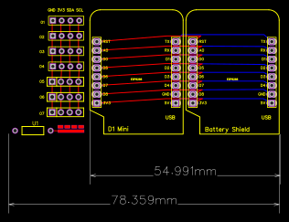 D1 Mini Shield v2.1 Resources - EasyEDA