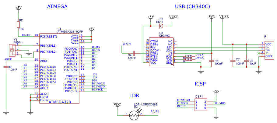 LDR-Arduino Nano Resources - EasyEDA