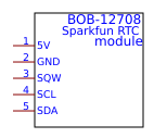 Sparkfun BOB-12708 rtc module Resources - EasyEDA