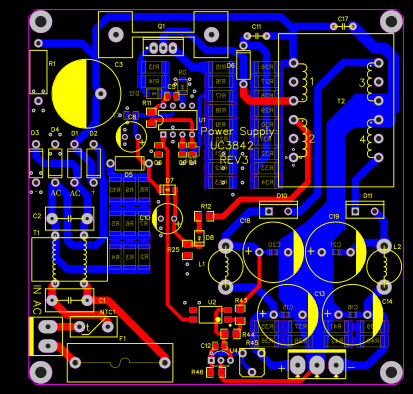 Power supply UC3842 rev3 Resources - EasyEDA