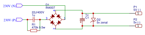 220VAC - 5VDC zenner diode Resources - EasyEDA