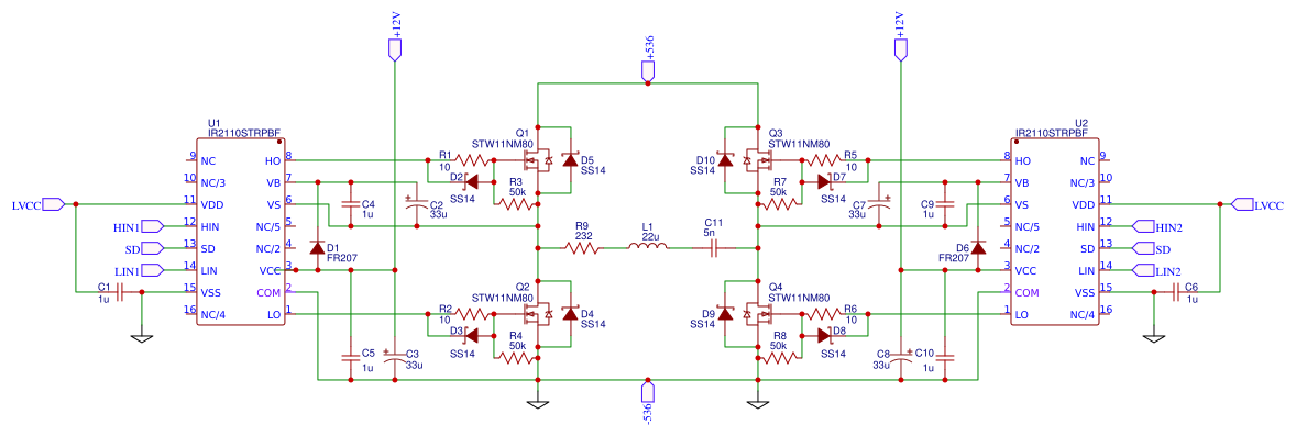 H Bridge ir2110 Resources - EasyEDA