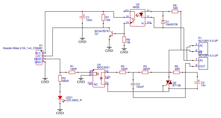 AC Dimmer Module Resources - EasyEDA