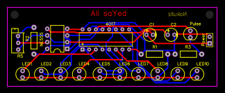 LED Chaser using 555 and 4017 ic Resources - EasyEDA