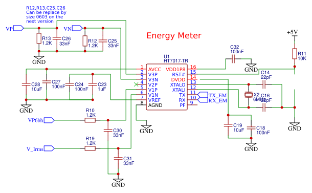 HT7017 Energy Meter Resources - EasyEDA