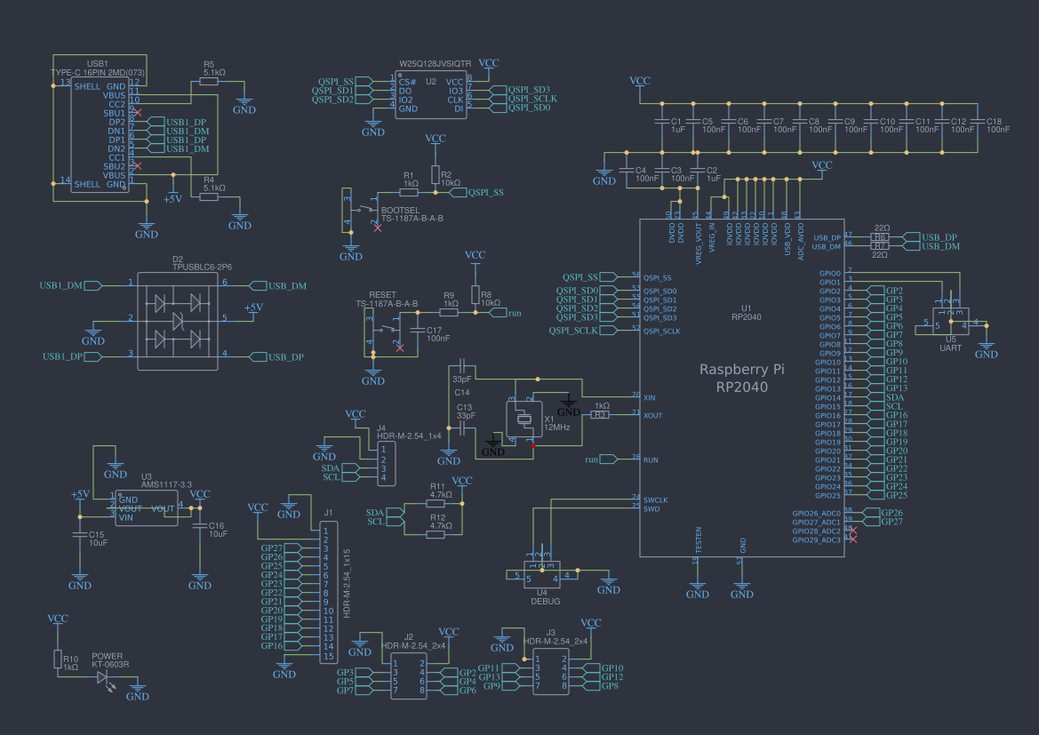 rp2040_basic rev b Resources - EasyEDA
