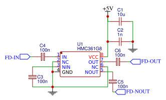 HMC361G8 Frequency divider module Resources - EasyEDA