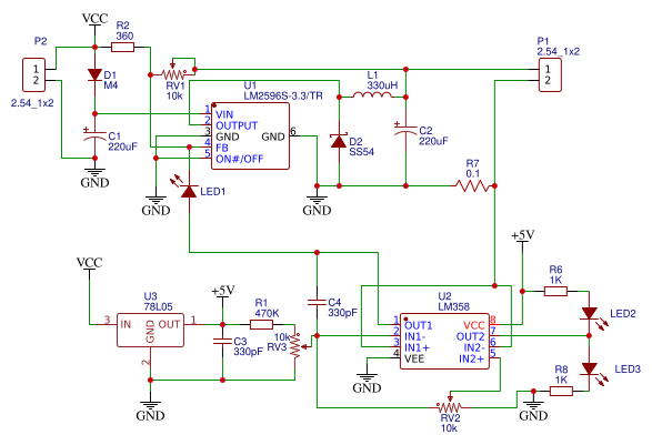 LM2596 Charger Fix Resources - EasyEDA