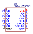 SN74HC595DR (FOR SINGLE SIDED DIY PCBS) Resources - EasyEDA