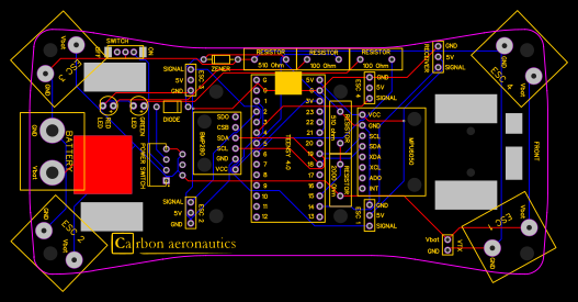Upper Quadcopter Frame PCB Resources - EasyEDA