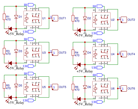 Relay module OUT Resources - EasyEDA