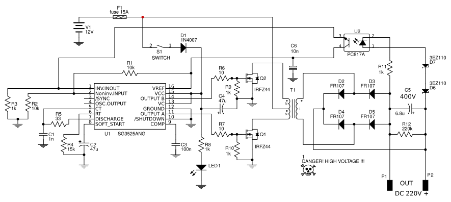 micro controller 12VDC Inverter 220VAC Resources - EasyEDA