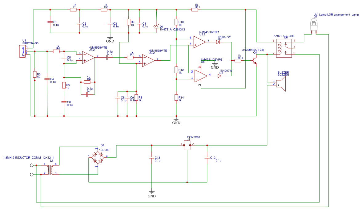 pir sensor based security system Resources - EasyEDA