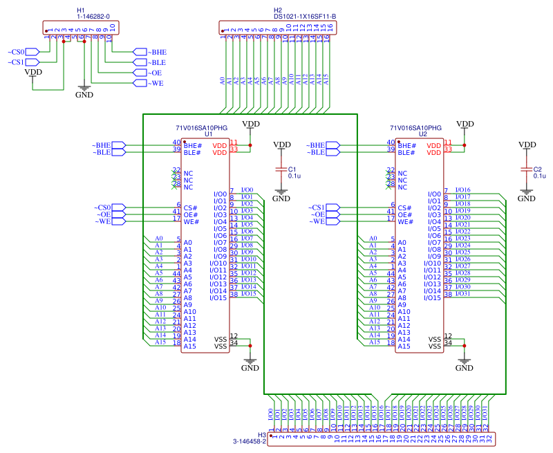 Memory Module Scematic Memory Module Resources - EasyEDA