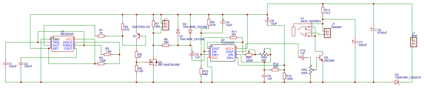Схема Пират TL072 смд Resources - EasyEDA