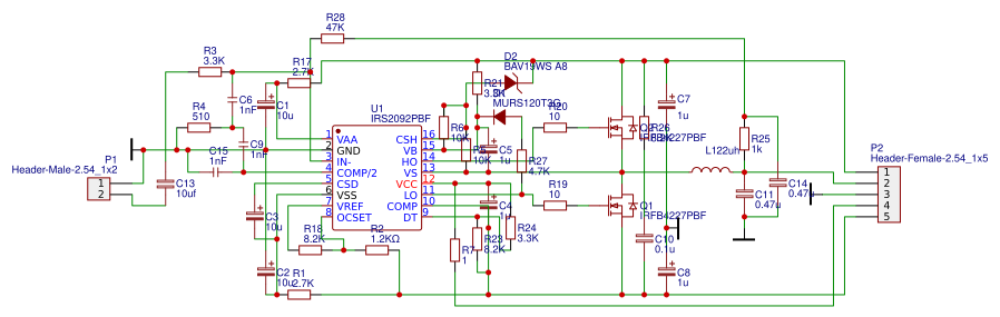 IRS2092 CLASS D AMP Resources - EasyEDA