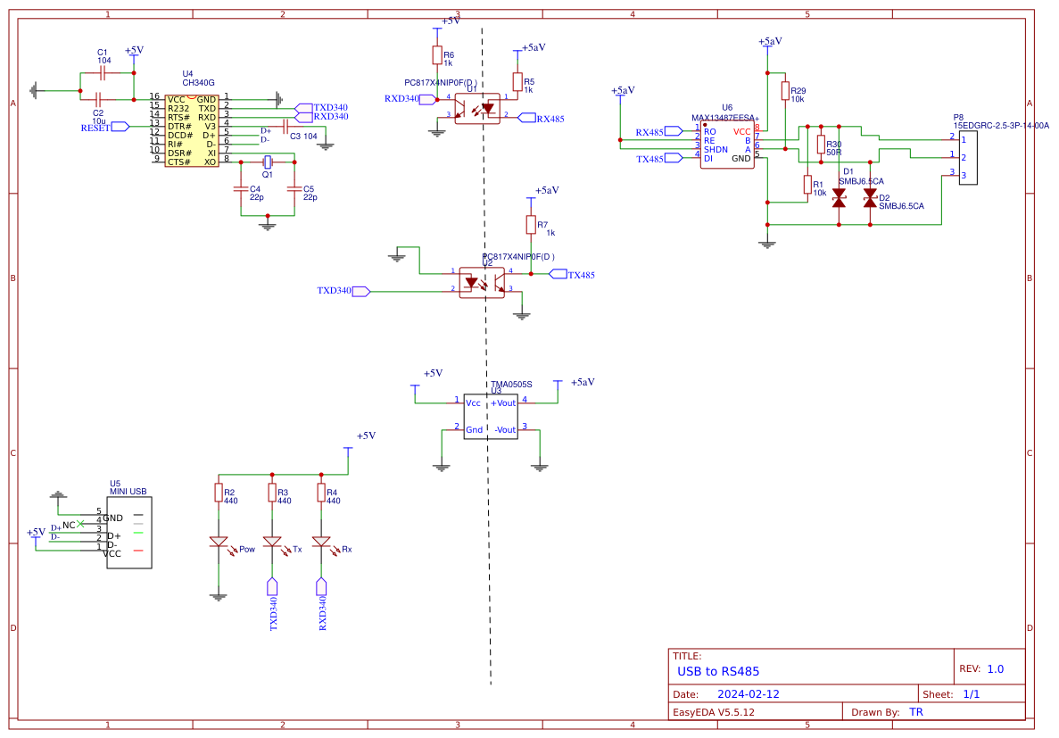 USB to RS485 Resources - EasyEDA
