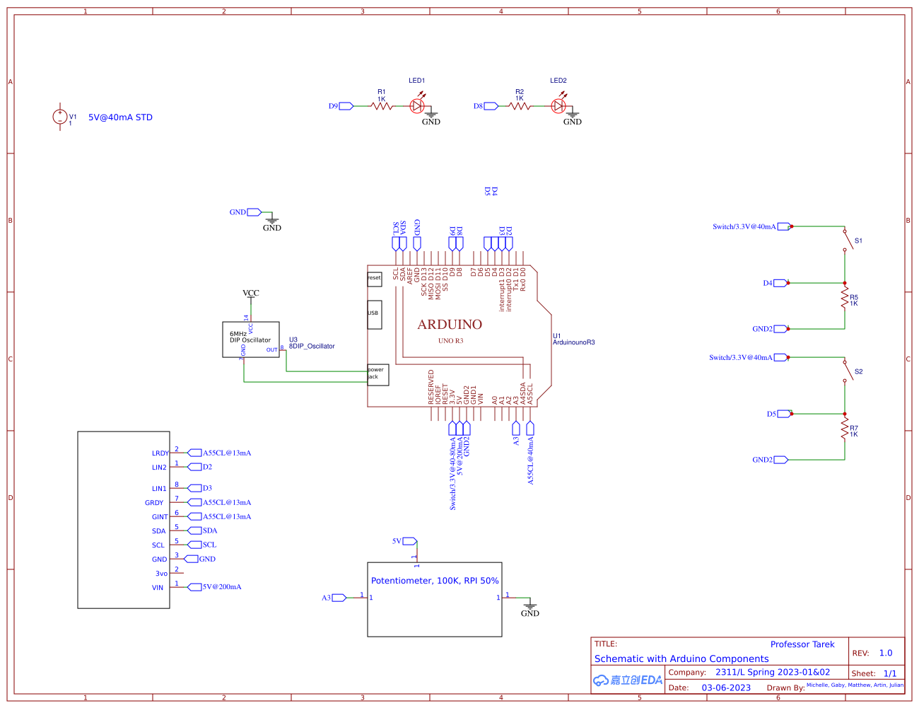 3.06 w/cosplaying potentiometer Resources EasyEDA