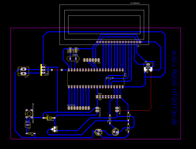 Bluetooth Door Lock - PCB Resources - EasyEDA