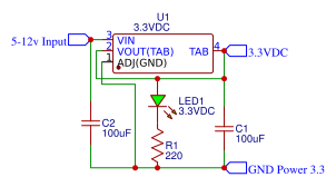3.3 Power (AMS1117) SMT Resources - EasyEDA