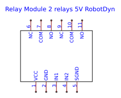 Relay Module 2 relays robotdyn Resources - EasyEDA