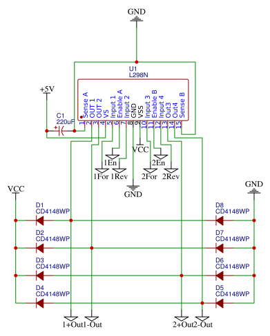 L298N Driver without Reg Resources - EasyEDA