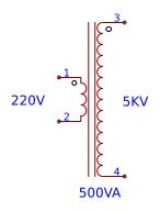 HIGH VOLTAGE TRANSFOMER 220V to 5KVA Resources - EasyEDA