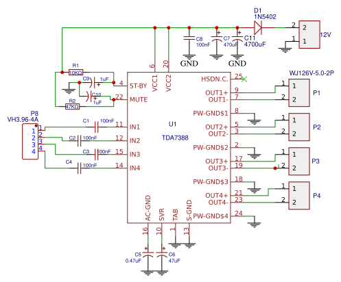 Tda 7388 10k47k Resources - EasyEDA