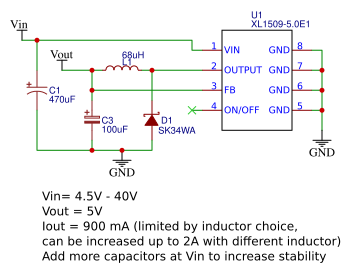 Buck converter 5V (high voltage input) Resources - EasyEDA