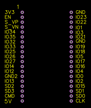 ESP-WROOM-32 DEV KIT MODULE -REVERSED PINS Resources - EasyEDA
