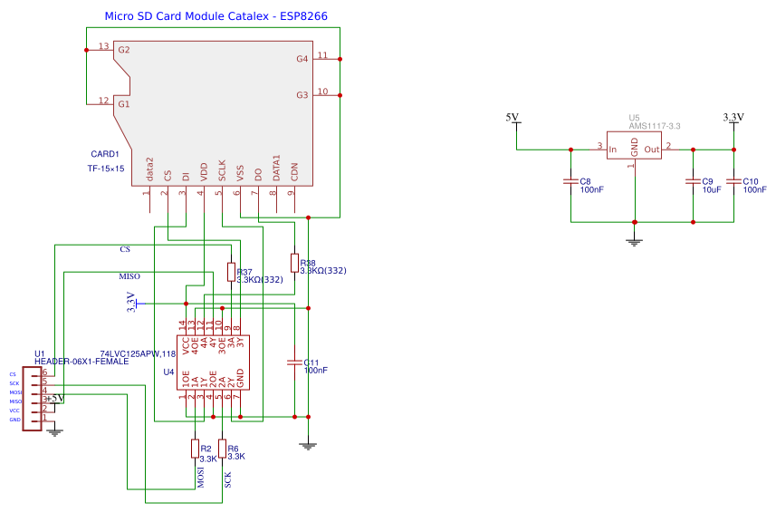 Micro SD Reader ESP8266 Resources - EasyEDA