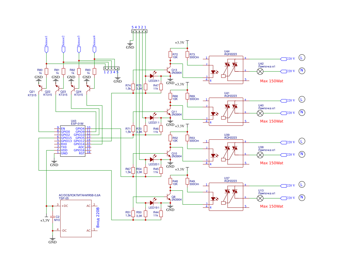 ESP-01M Sensor Resources - EasyEDA