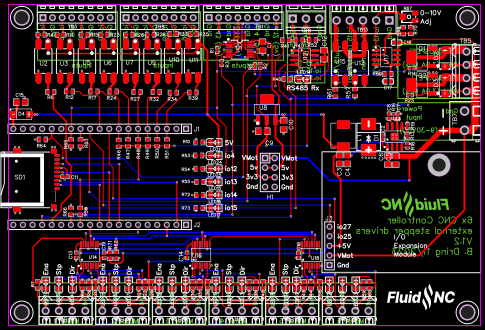 Layout 6X CNC Controller Resources - EasyEDA