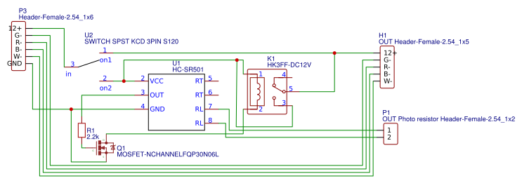 RGBW LED MODUL SENSOR MOTION AND PHOTO RESISTOR Resources - EasyEDA