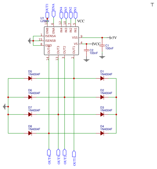 DC Motor Driver (L298N) Resources - EasyEDA