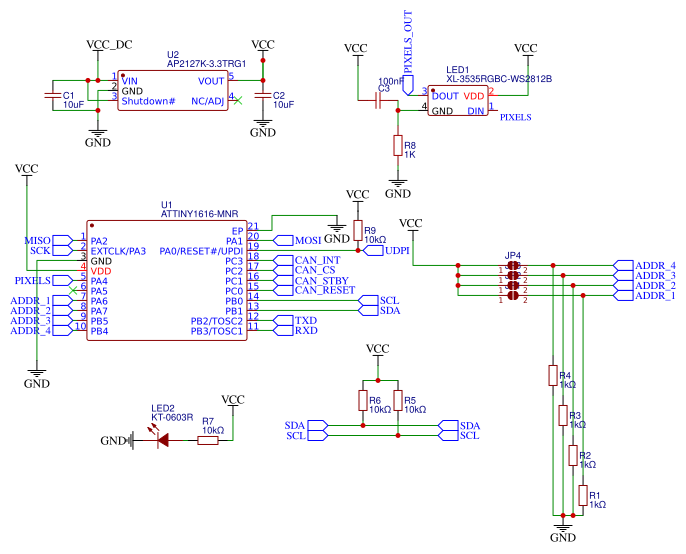 ATTINY_SPI_I2C Resources - EasyEDA