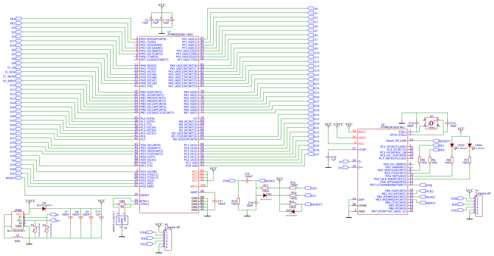 Arduino MEGA Reference 1 Resources - EasyEDA