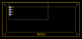 1602 LCD I2C (CORRECT SIZES) Resources - EasyEDA