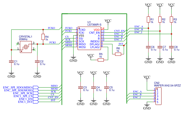 thumbnail image 2 of Triple LS7366R Quadrature Encoder Buffer – SPI Interface For Motion Control 2 of 4