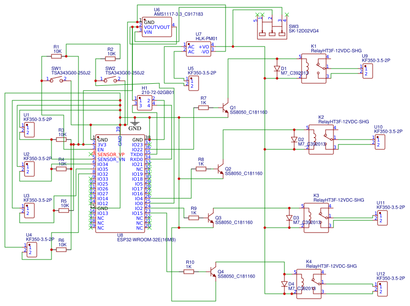 4Ch relay esp32 Resources - EasyEDA