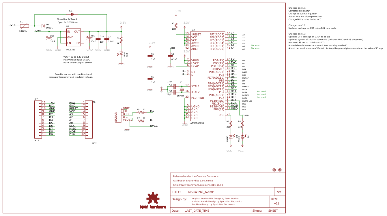 Arduino Pro Micro Resources - EasyEDA