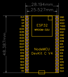ESP32 NODEMCU DEVKIT C V4U Resources - EasyEDA