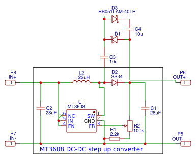 MT3608 DC-DC Step Up Boost Power Converter volt Resources - EasyEDA