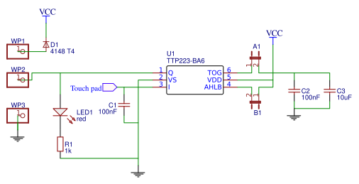 tp223 touch switch Resources - EasyEDA