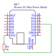 Wemos D1 Mini DC Power Shield Resources - EasyEDA