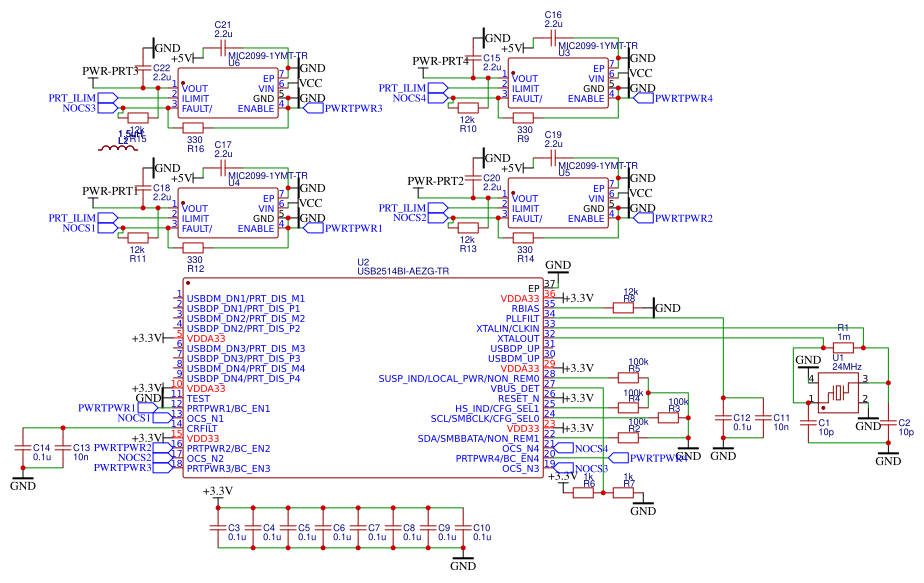 usb 1 to 4 Resources - EasyEDA