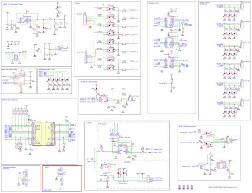 PiBot FluidNC GRBL CNC Controller V4.7A SCH Resources - EasyEDA