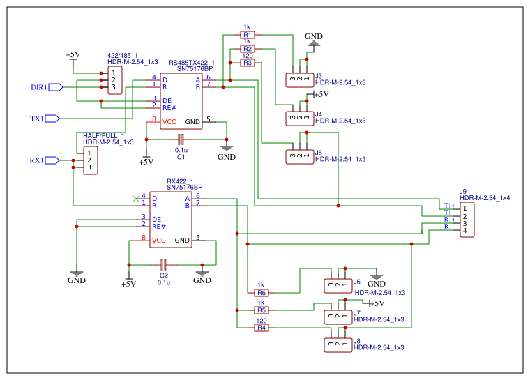 rs422/485 Resources - EasyEDA