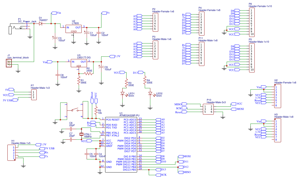 Hernandez-Arduino Uno Module Resources - EasyEDA