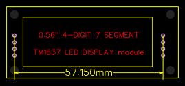 0.56" 4-DIGIT 7-SEGMENT TM1637 LED DISPLAY MODULE Resources - EasyEDA